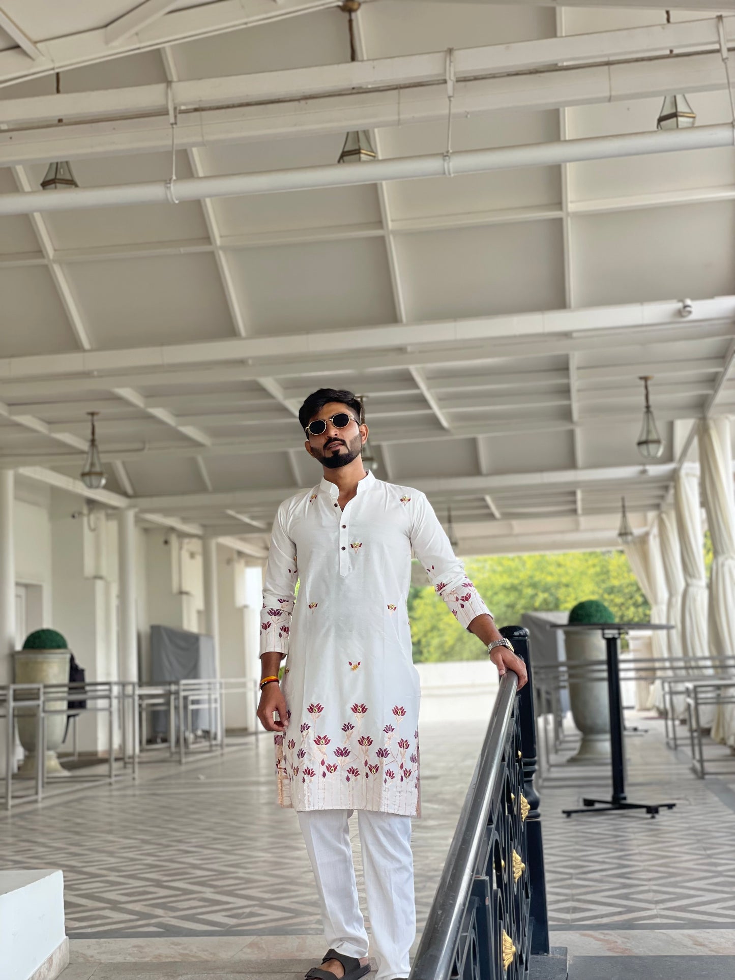 Lotus Grace – Traditional Printed Kurta