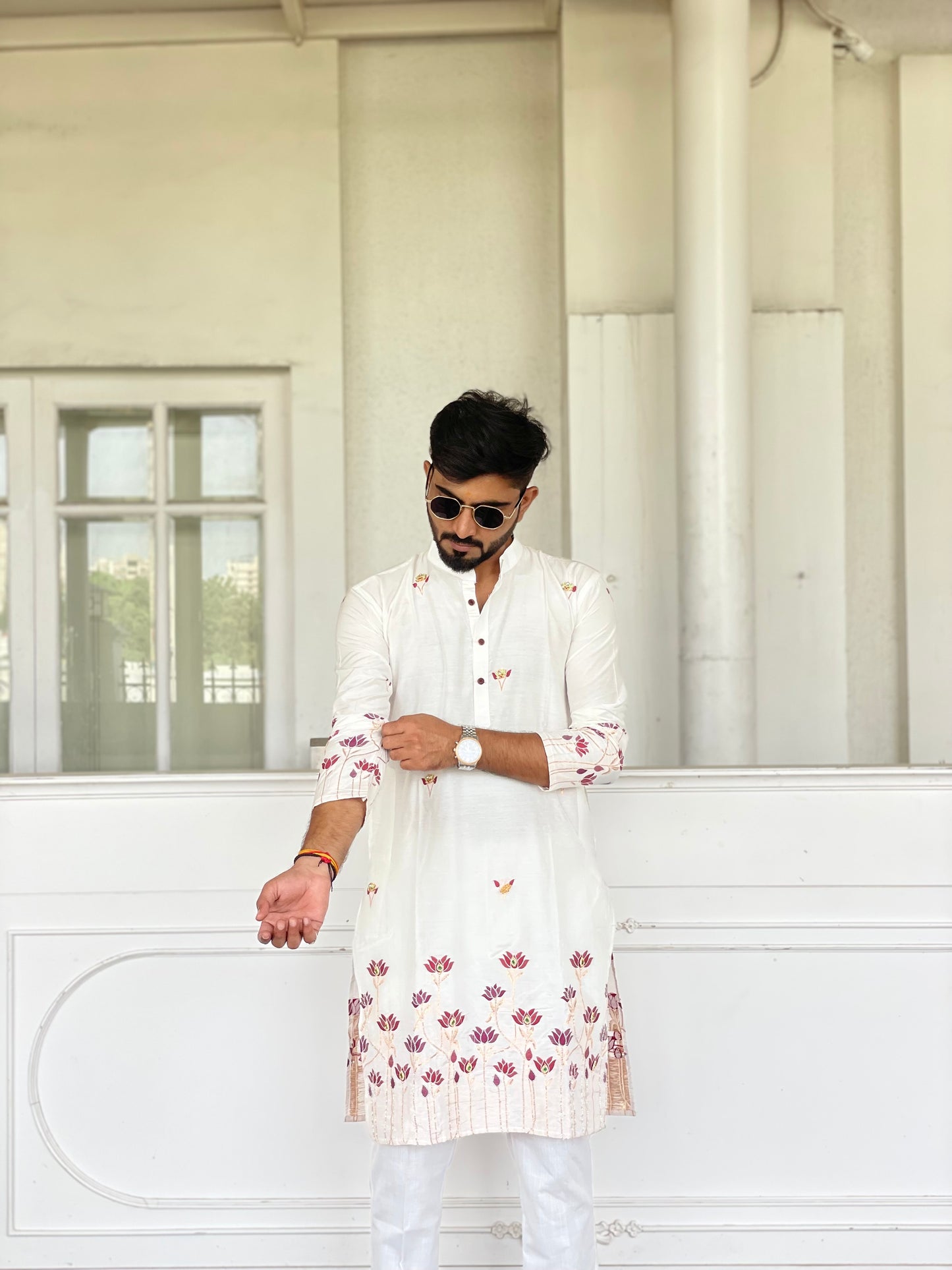 Lotus Grace – Traditional Printed Kurta