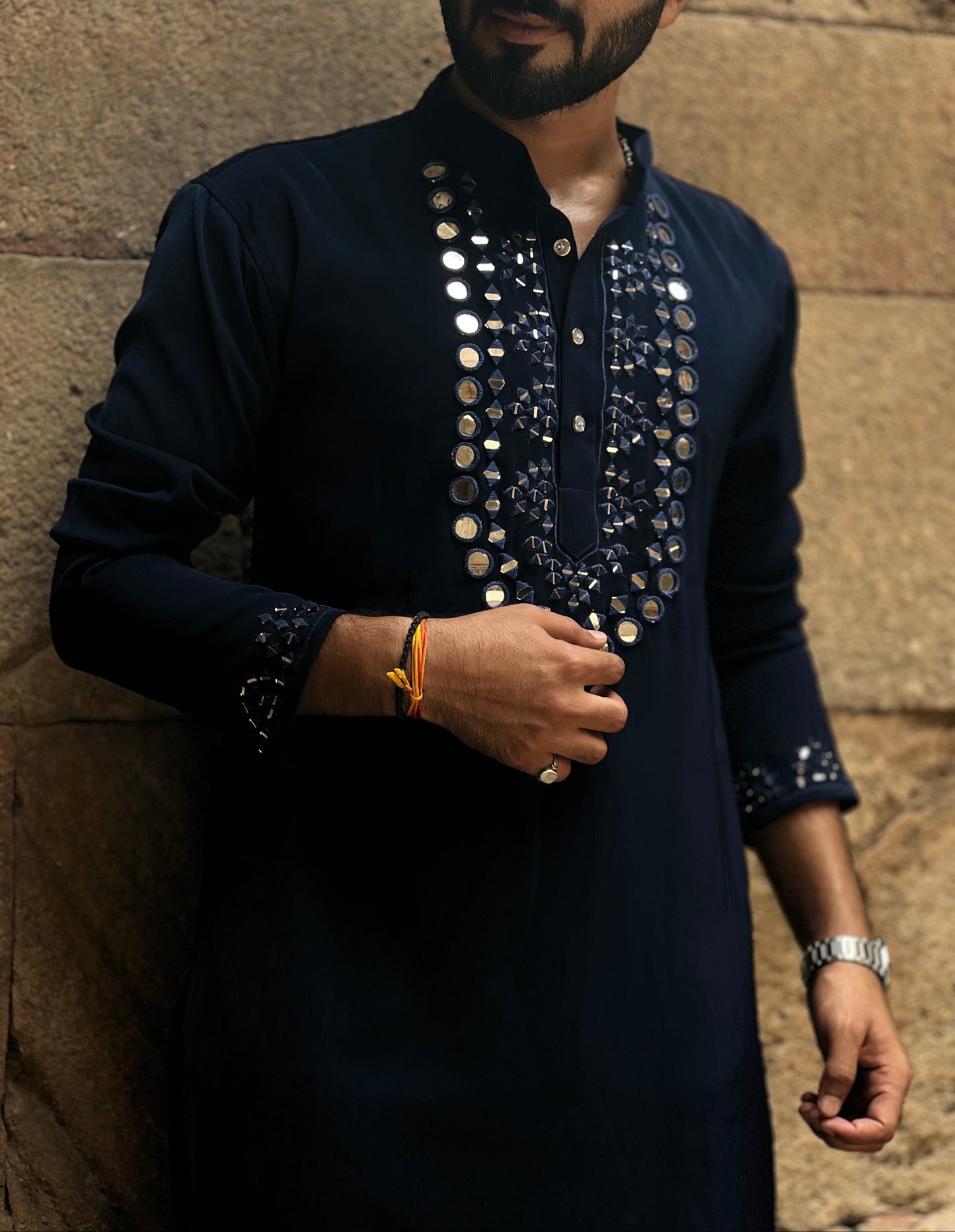 Aarambh Royal Blue Festive Kurta